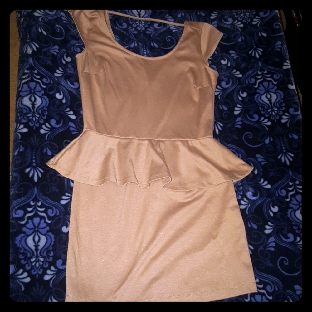 Mini peplum dress